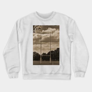 Rugby goal post at Rugby School Crewneck Sweatshirt